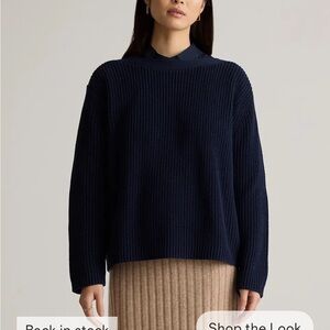 100% organic cotton boatneck fisherman sweater